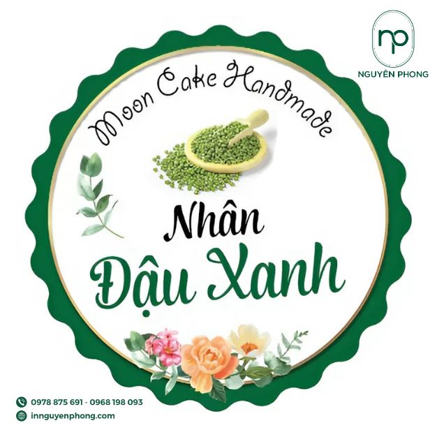 in tem nhãn đậu xanh giá rẻ uy tín tại In Nguyên Phong